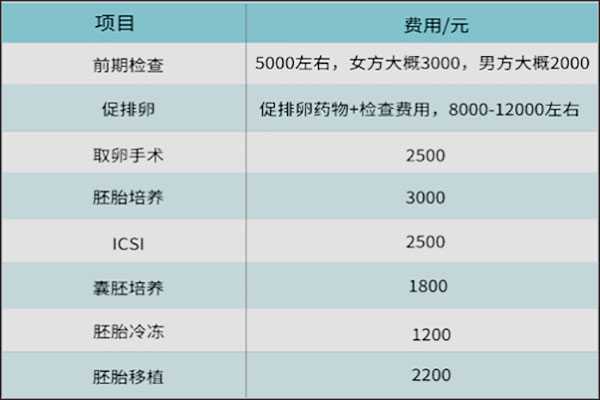 试管婴儿多少钱？费用具体每个步骤支出明细插图1