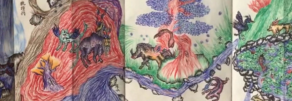 又是别人家的孩子！10岁男孩画出2米长山海经插图