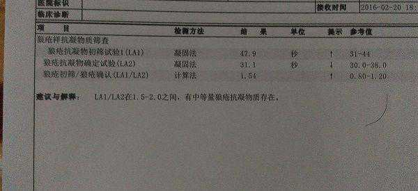 狼疮抗凝物标准化比值偏高怎么备孕？插图