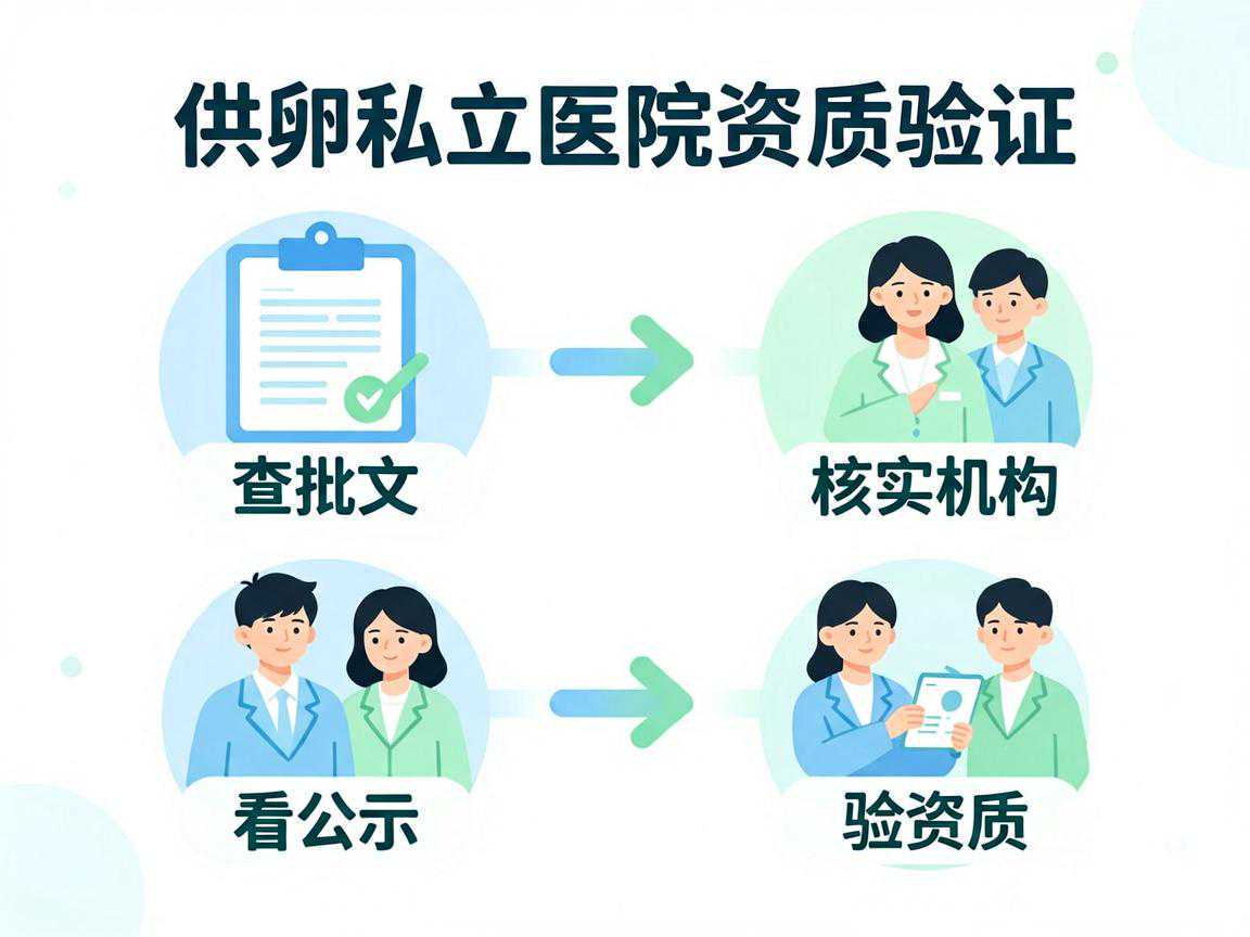 供卵私立医院资质验证四步法：查批文→核实机构→看公示→验资质