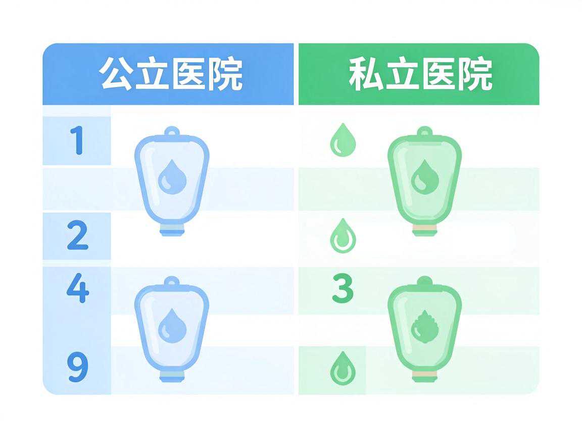 公立医院与私立医院供卵试管对比表