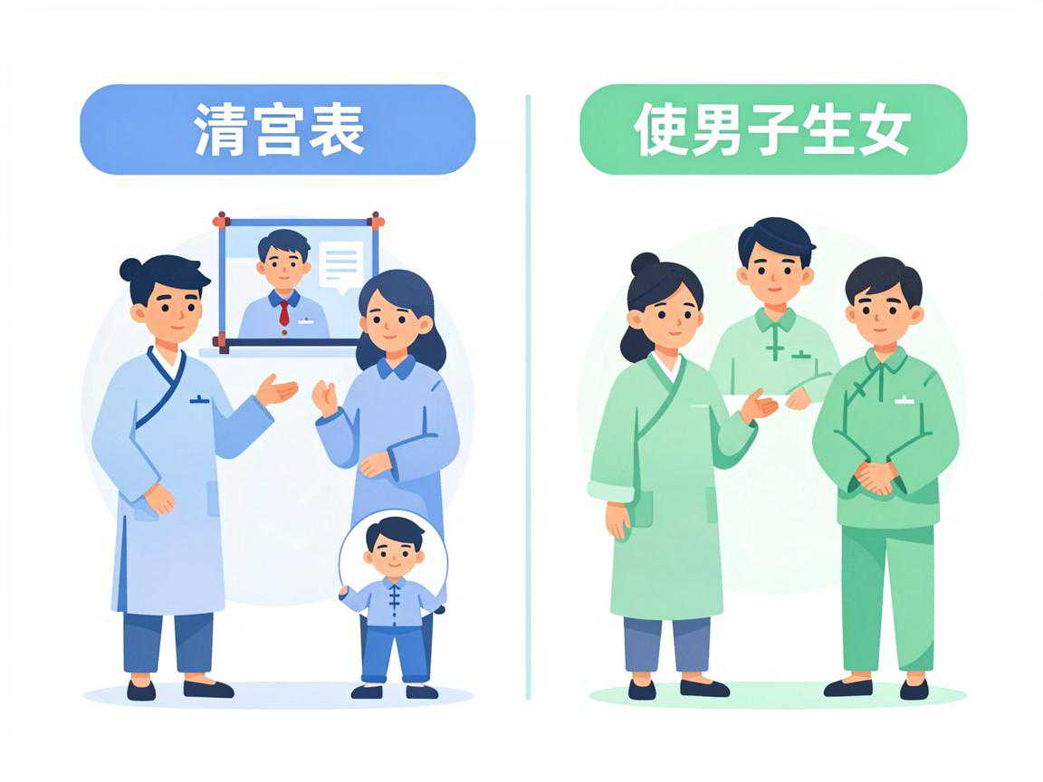 清宫表与其他生男生女预测方法对比