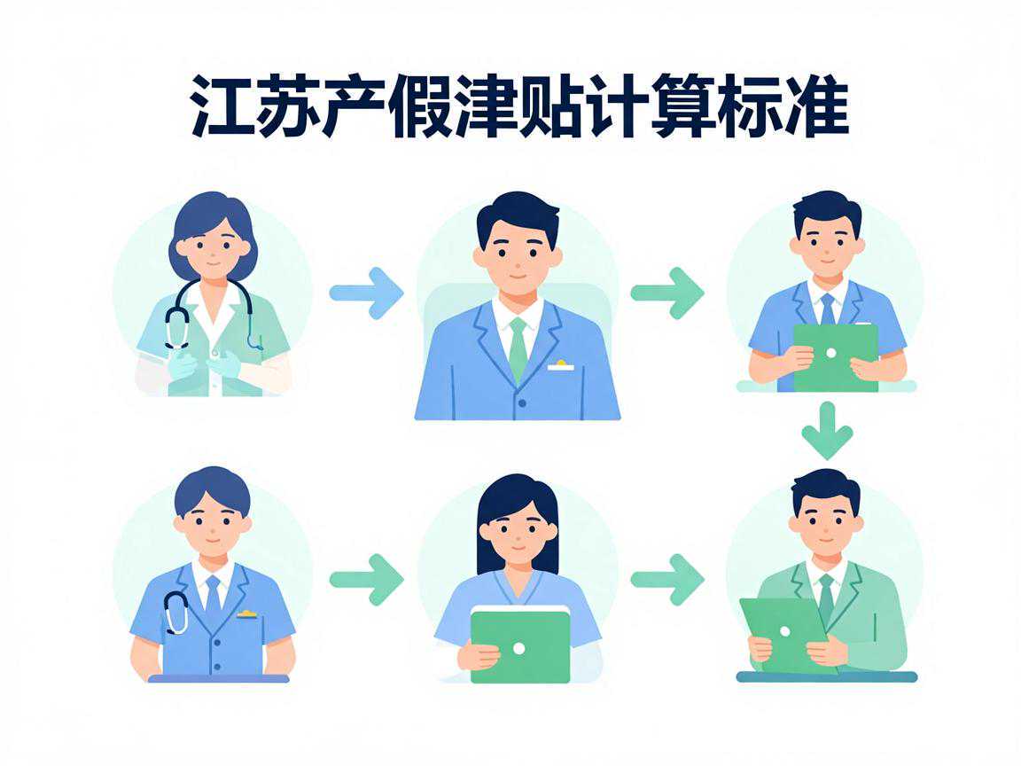 江苏产假津贴计算标准示意图