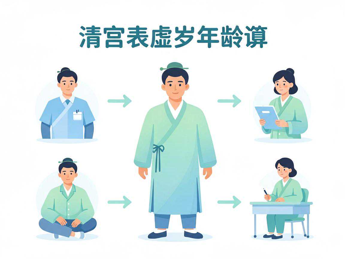清宫表虚岁年龄计算示例