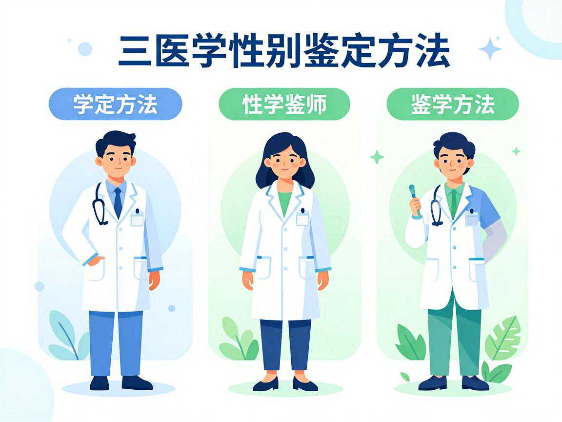 三种医学性别鉴定方法对比