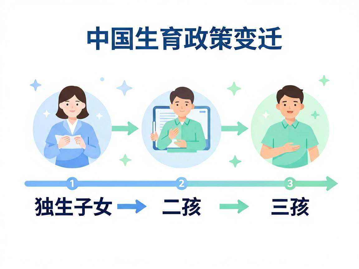 中国生育政策变迁时间线：独生子女→二孩→三孩