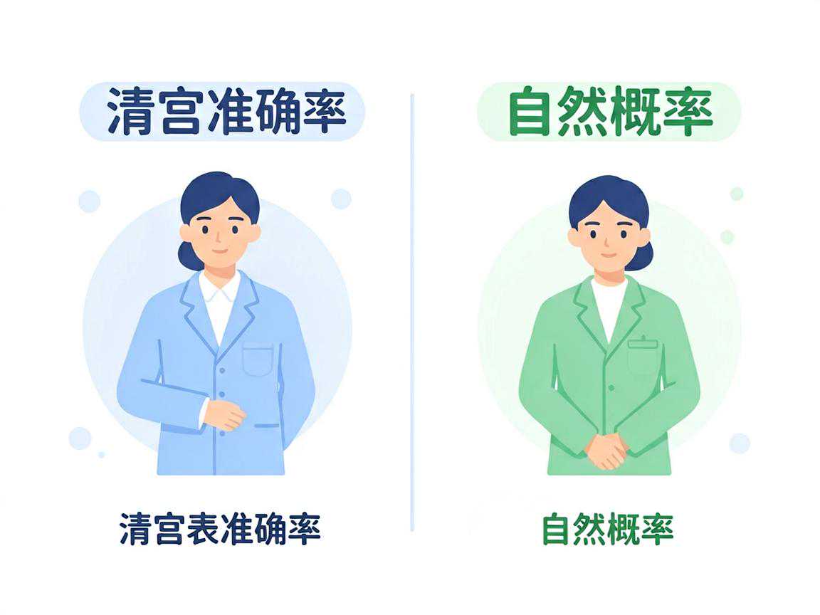 清宫表准确率与自然概率对比