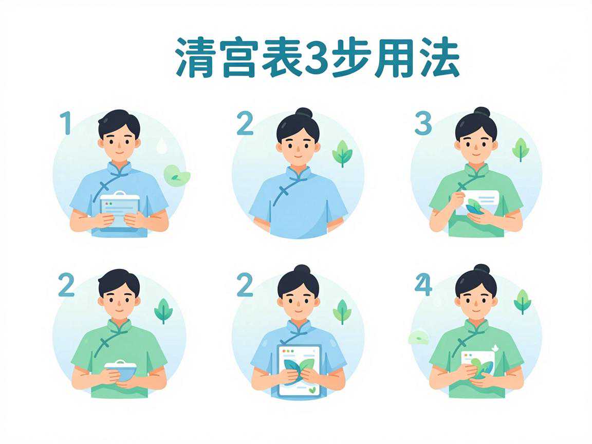 清宫表3步用法图解