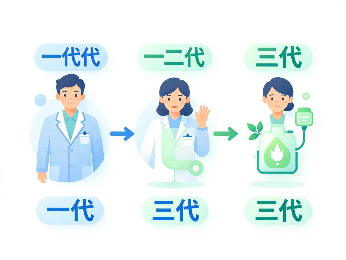 一代二代三代试管技术区别示意图