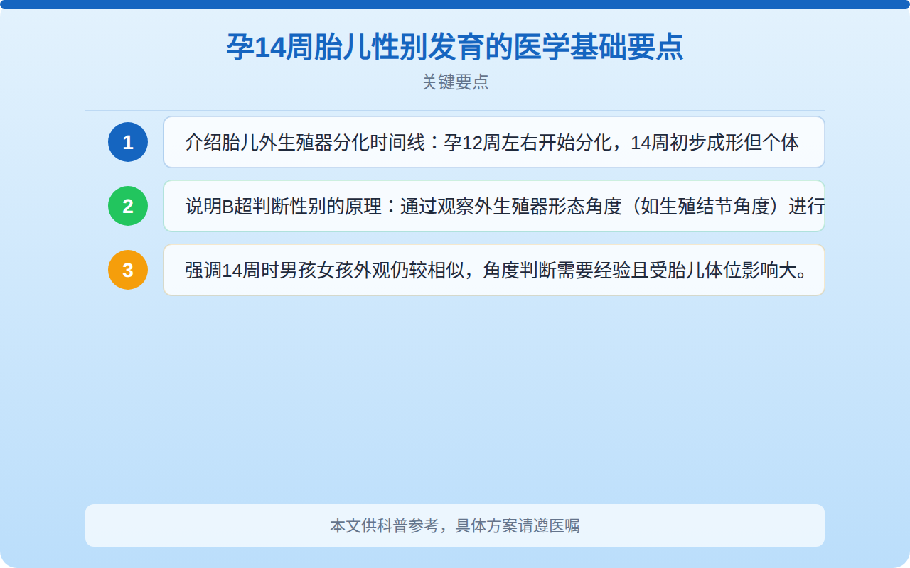 14周b超看男女准吗？孕中期B超判断胎儿性别的科学解读